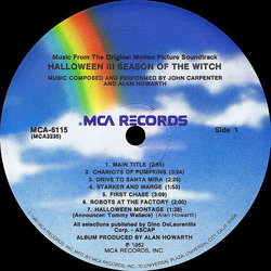 Halloween III: Season of the Witch Soundtrack (John Carpenter, Alan Howarth) - cd-cartula