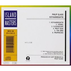 Koyaanisqatsi Soundtrack (Philip Glass) - CD Trasero
