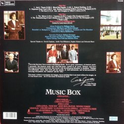 Music Box Soundtrack (Philippe Sarde) - CD Trasero