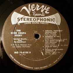 The Gene Krupa Story Soundtrack (Gene Krupa, Leith Stevens) - cd-cartula
