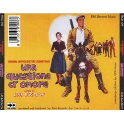 A Ciascuno Il Suo / Una Questione d'onore Soundtrack (Luis Bacalov) - CD Trasero