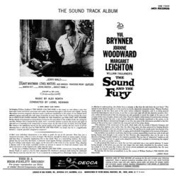 The Sound and the Fury Soundtrack (Alex North) - CD Trasero