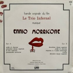 Le Trio Infernal Soundtrack (Ennio Morricone) - CD Trasero