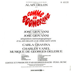 Comme un Boomerang Soundtrack (Georges Delerue) - CD Trasero