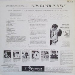 This Earth is Mine Soundtrack (Hugo Friedhofer) - CD Trasero
