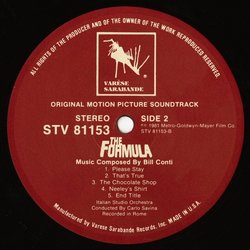 The Formula Soundtrack (Bill Conti) - cd-cartula