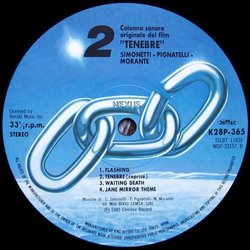 Tenebre Soundtrack (Massimo Morante, Fabio Pignatelli, Claudio Simonetti) - cd-cartula