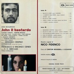John il Bastardo Soundtrack (Nico Fidenco) - CD Trasero