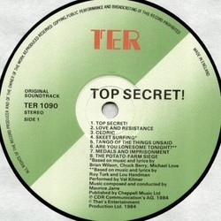 Top Secret! Soundtrack (Maurice Jarre) - cd-cartula