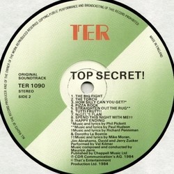 Top Secret! Soundtrack (Maurice Jarre) - cd-cartula