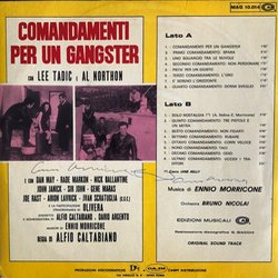 Comandamenti per un Gangster Soundtrack (Ennio Morricone) - CD Trasero