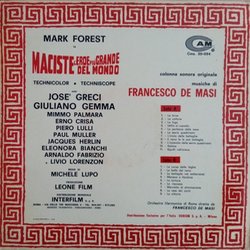 Maciste l'Eroe pi Grande del Mondo Soundtrack (Francesco De Masi) - CD Trasero
