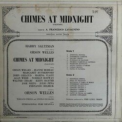 Chimes at Midnight Soundtrack (Angelo Francesco Lavagnino) - CD Trasero