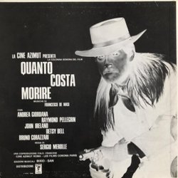 Quanto Costa Morire Soundtrack (Francesco De Masi) - CD Trasero