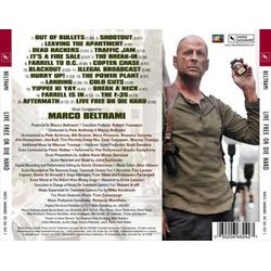 Live Free or Die Hard Soundtrack (Marco Beltrami) - CD Trasero