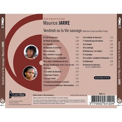 Vendredi ou la vie Sauvage Soundtrack (Maurice Jarre) - CD Trasero
