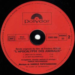 L'Apocalypse des Animaux Soundtrack ( Vangelis) - cd-cartula
