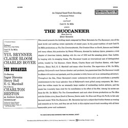 The Buccaneer Soundtrack (Elmer Bernstein) - CD Trasero