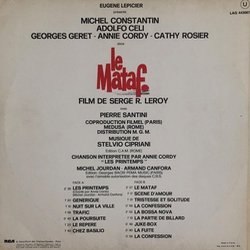 Le Mataf Soundtrack (Stelvio Cipriani) - CD Trasero