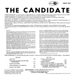 The Candidate Soundtrack (Steve Karmen) - CD Trasero
