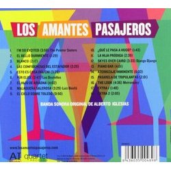 Los Amantes Pasajeros Soundtrack (Alberto Iglesias) - CD Trasero