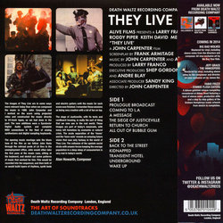 They Live Soundtrack (John Carpenter, Alan Howarth) - CD Trasero