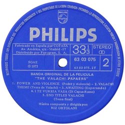 The Valachi Papers Soundtrack (Riz Ortolani) - cd-cartula