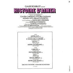 Histoire d'aimer Soundtrack (Guido De Angelis, Maurizio De Angelis) - CD Trasero