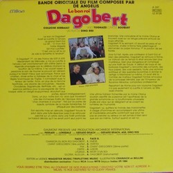 Le Bon Roi Dagobert Soundtrack (Guido De Angelis, Maurizio De Angelis) - CD Trasero