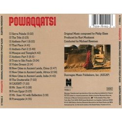 Powaqqatsi Soundtrack (Philip Glass) - CD Trasero