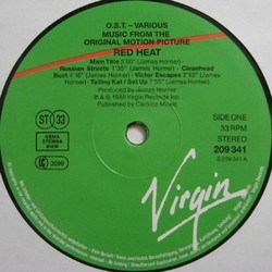 Red Heat Soundtrack (James Horner) - cd-cartula