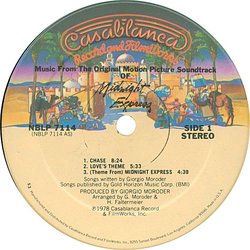 Midnight Express Soundtrack (Giorgio Moroder) - cd-cartula