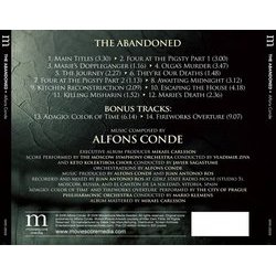 The Abandoned Soundtrack (Alfons Conde) - CD Trasero