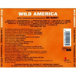 Wild America Soundtrack (Joel McNeely) - CD Trasero