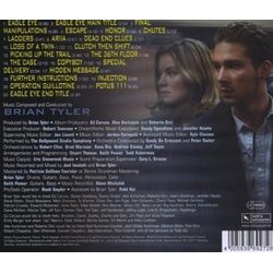 Eagle Eye Soundtrack (Brian Tyler) - CD Trasero