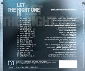 Let the Right One In Soundtrack (Johan Sderqvist) - CD Trasero