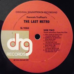 The Last Metro Soundtrack (Georges Delerue) - cd-cartula