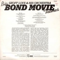 Big Bond Movie Themes Soundtrack (Burt Bacharach, John Barry, Paul McCartney, Monty Norman) - CD Trasero