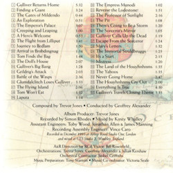 Gulliver's Travels Soundtrack (Trevor Jones) - cd-cartula