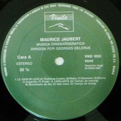 Georges Delerue Dirige la Musica de Cinematografica de Maurice Jaubert Soundtrack (Maurice Jaubert) - cd-cartula