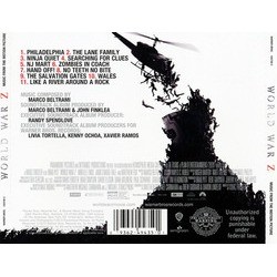 World War Z Soundtrack (Marco Beltrami) - CD Trasero