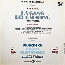 La Gang del Parigino Soundtrack (Carlo Rustichelli) - CD Trasero