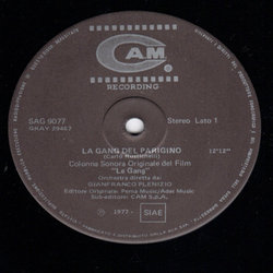 La Gang del Parigino Soundtrack (Carlo Rustichelli) - cd-cartula