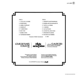 L'Aile ou la Cuisse Soundtrack (Vladimir Cosma) - CD Trasero