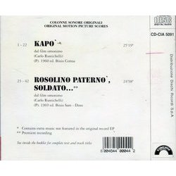 Kap / Rosolino Patern: Soldato... Soundtrack (Carlo Rustichelli) - CD Trasero