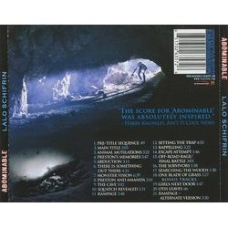 Abominable Soundtrack (Lalo Schifrin) - CD Trasero