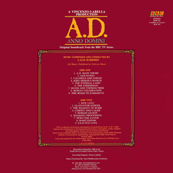 A.D. Anno Domini Soundtrack (Lalo Schifrin) - CD Trasero