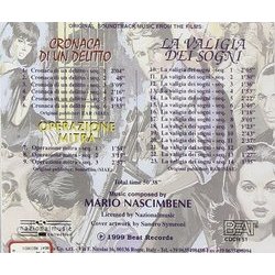 Cronaca di un Delitto / Operazione Mitra / La Valigia dei Sogni Soundtrack (Mario Nascimbene) - CD Trasero