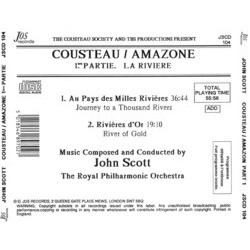 Cousteau: Amazon - Part 1: The River Soundtrack (John Scott) - CD Trasero