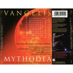 Mythodea Soundtrack ( Vangelis) - CD Trasero
